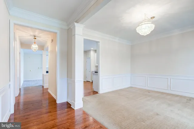 wooden floor in an empty room