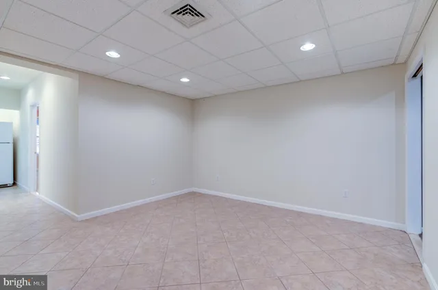 a view of a storage room