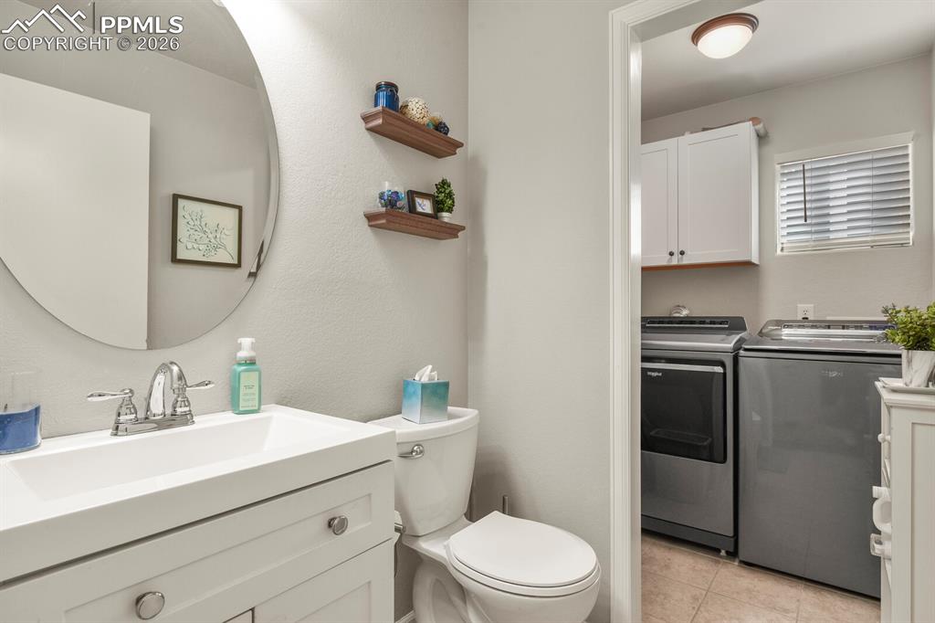3265 Flying Horse Road Colorado Springs, CO 80922 - Photo 22 of 43 Bathroom and laundry on the lower level.