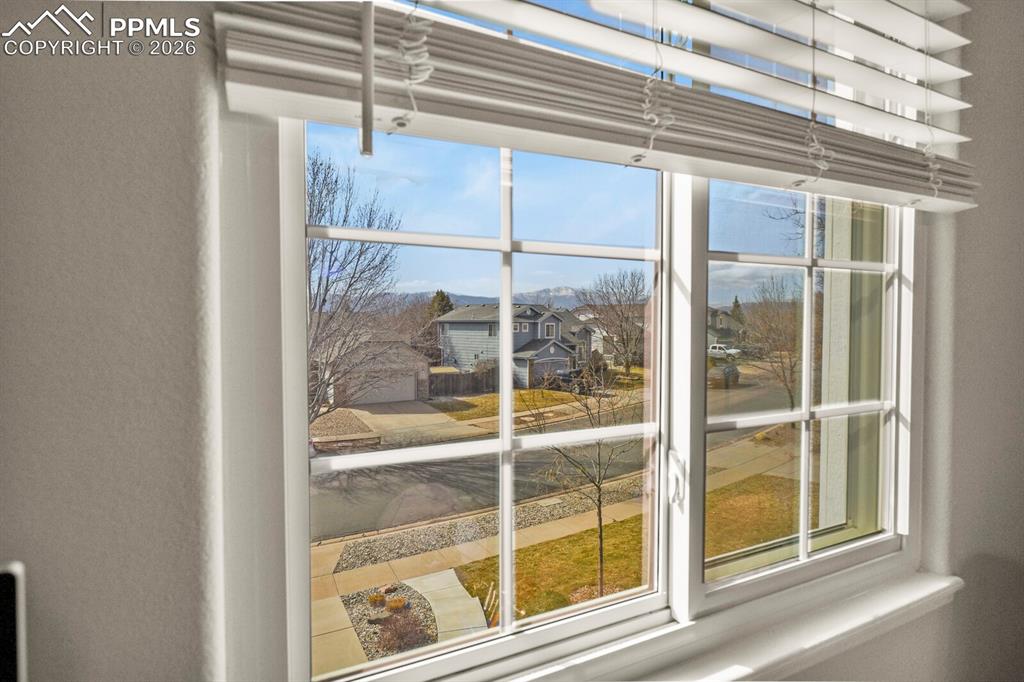 3265 Flying Horse Road Colorado Springs, CO 80922 - Photo 27 of 43 Beautiful view of Pikes Peak from the 2nd bedroom