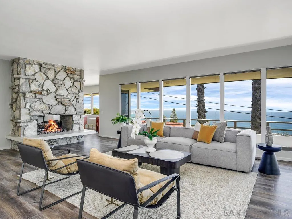1010 La Jolla Rancho Road La Jolla, CA 92037 - Photo 33 of 35 a living room with furniture and a large window