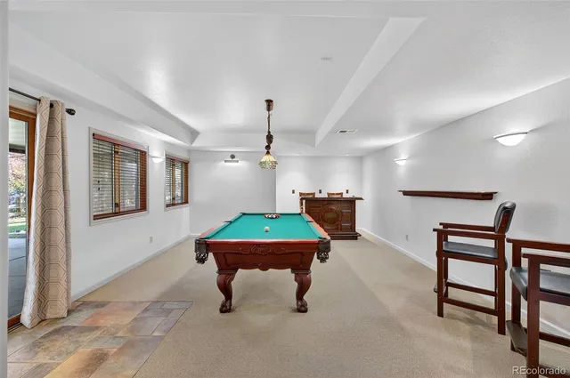 a room with furniture