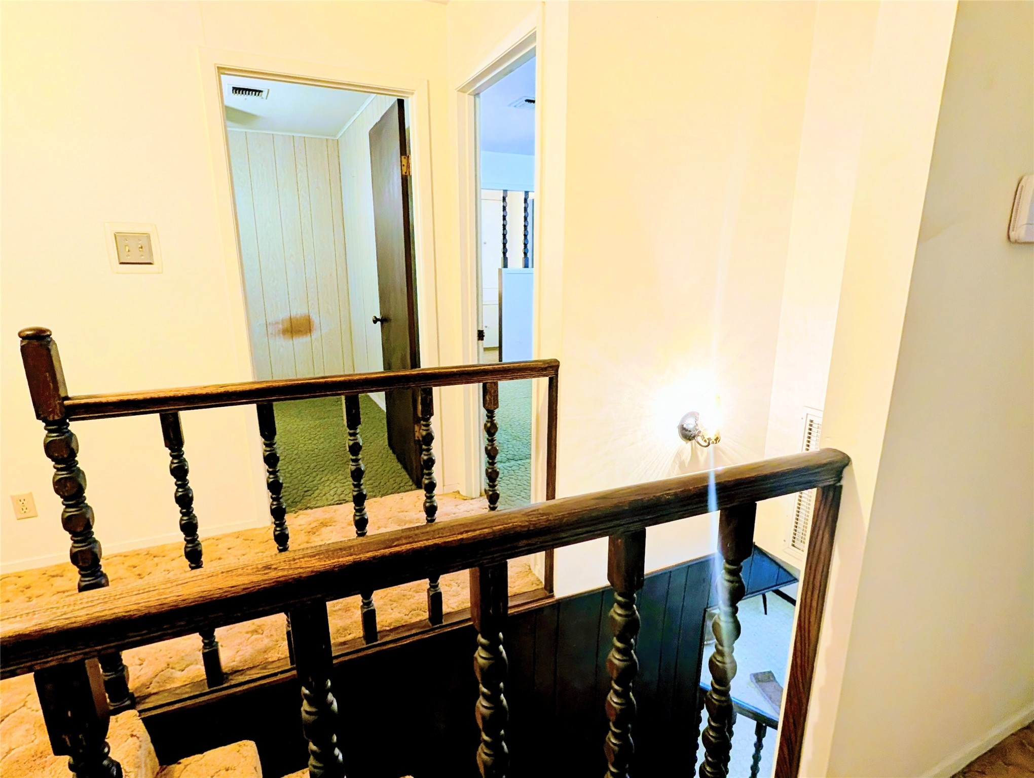 4779 Mixville Road Sealy, TX 77474 - Photo 13 of 37 a view of a balcony with wooden floor