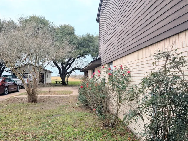 a view of a house with a door