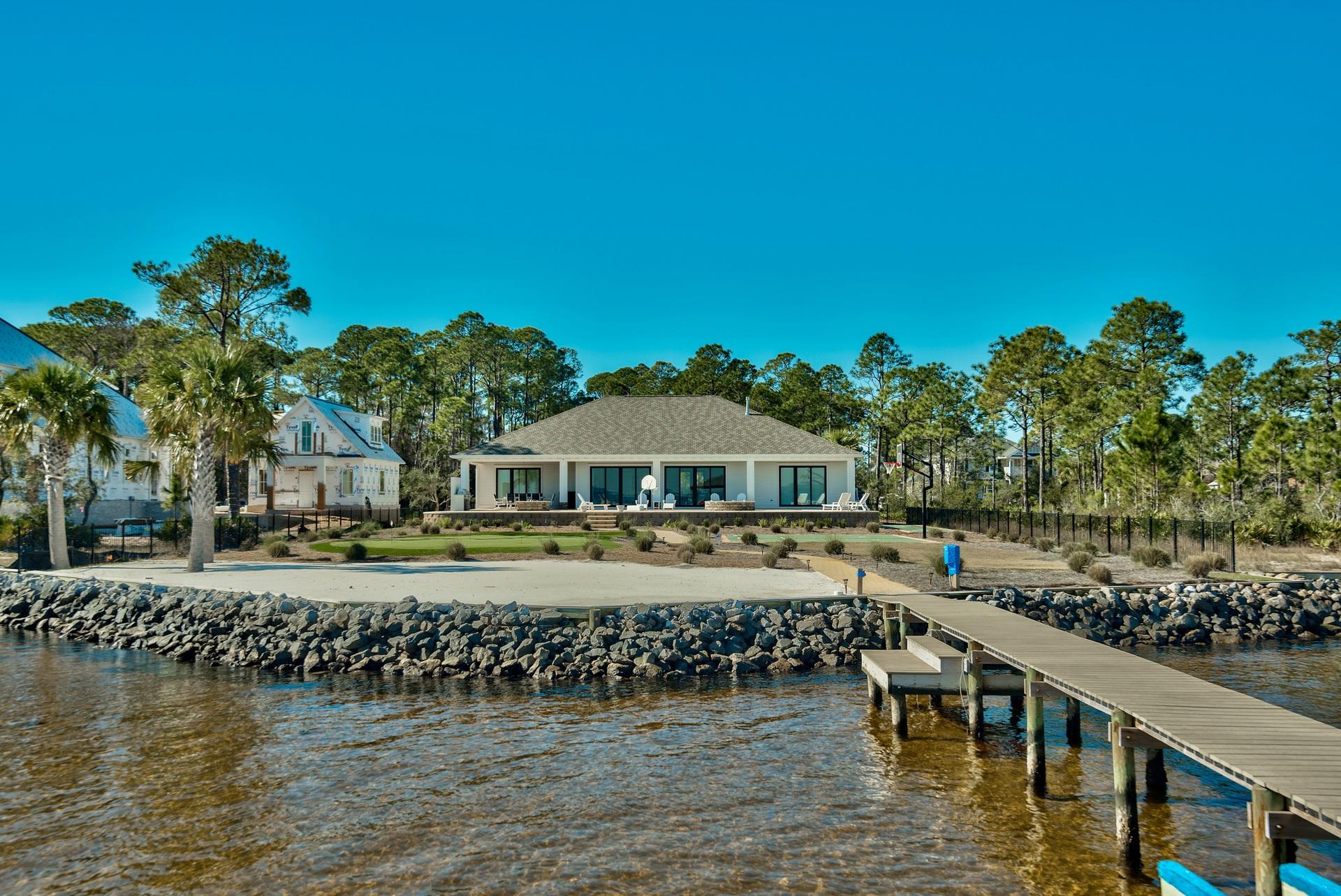 1591 Driftwood Point Road Santa Rosa Beach, FL 32459 - Photo 46 of 50 a view of a lake with a house