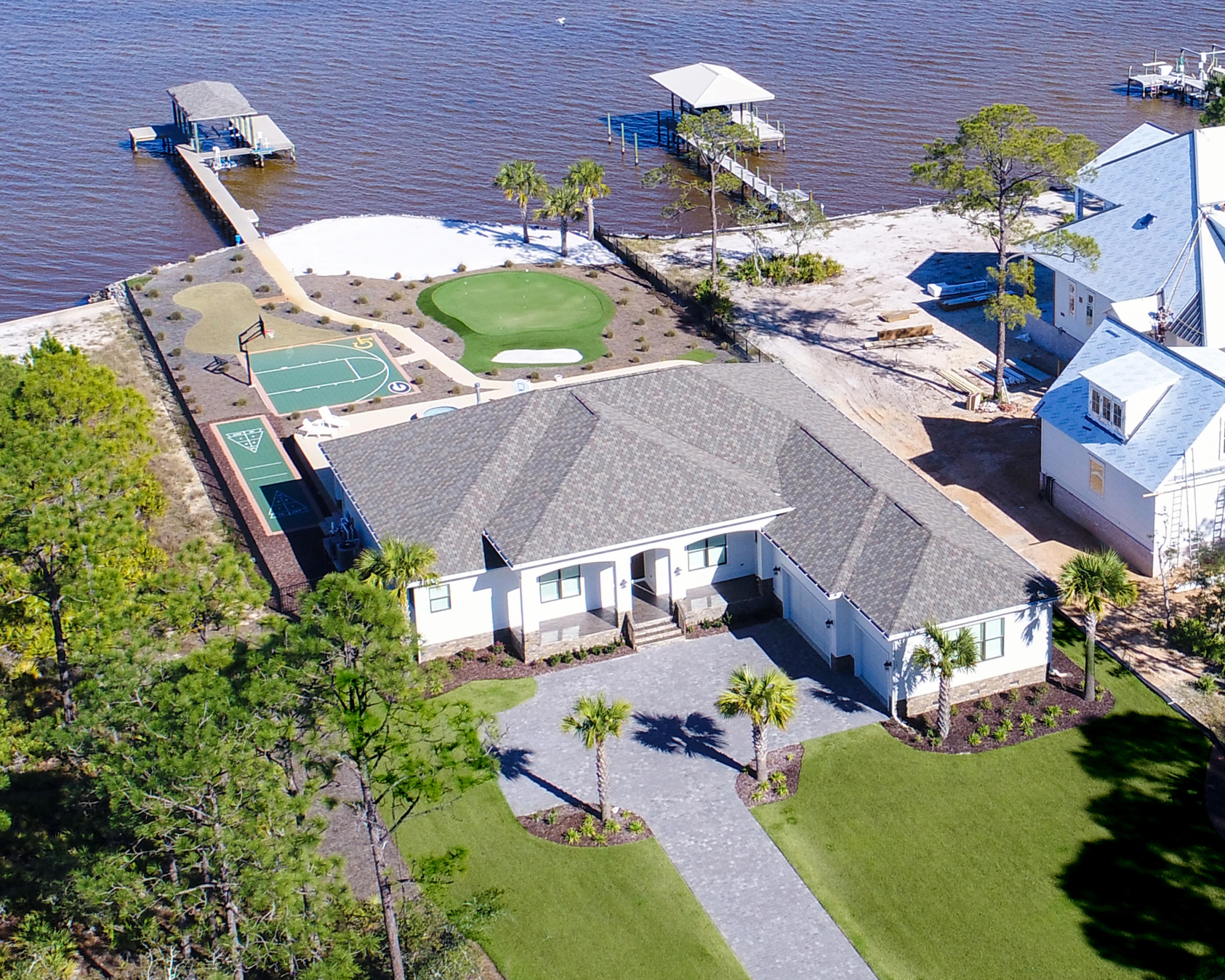 1591 Driftwood Point Road Santa Rosa Beach, FL 32459 - Photo 50 of 50 an aerial view of a house with swimming pool and patio