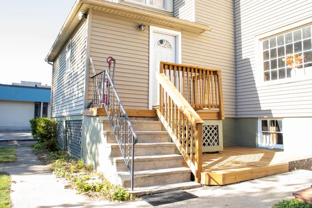 a front view of a house