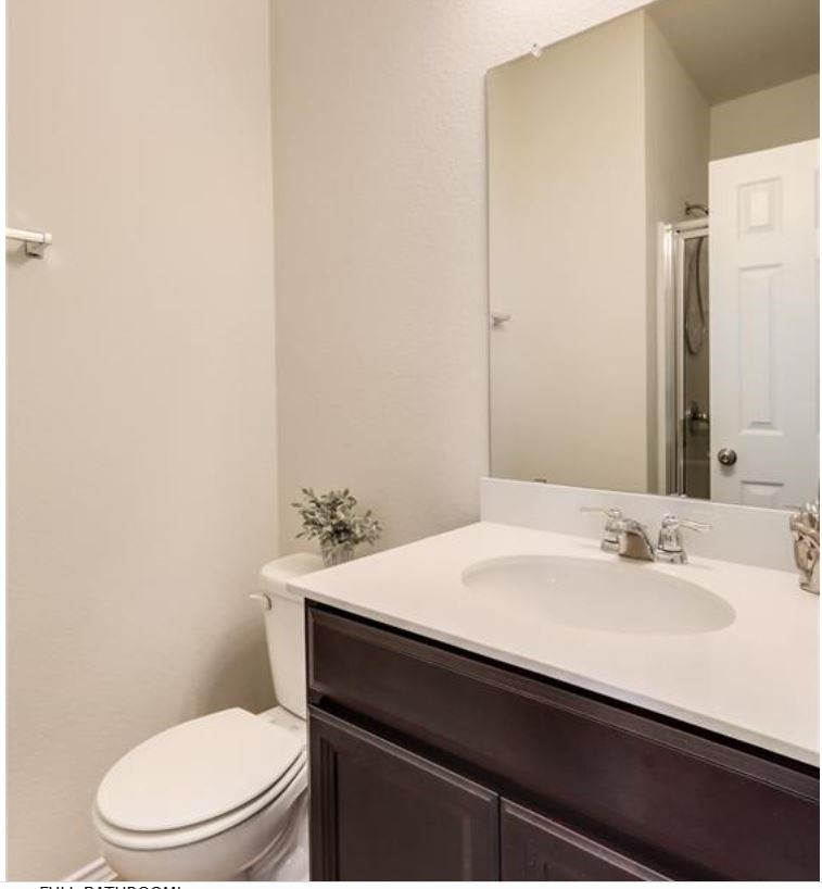 169 Marcheeta Way Leander, TX 78641 - Photo 11 of 30 a bathroom with a sink a toilet and mirror
