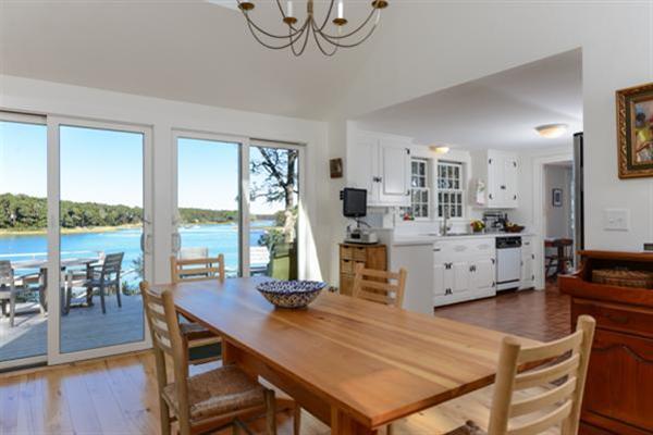 124 Namequoit Road Orleans, MA 02653 - Photo 14 of 30 a view of a dining room with furniture window and wooden floor