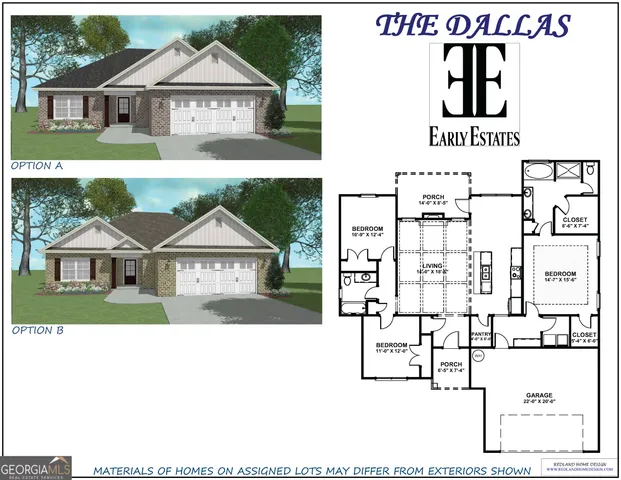 a picture of a house with a bench