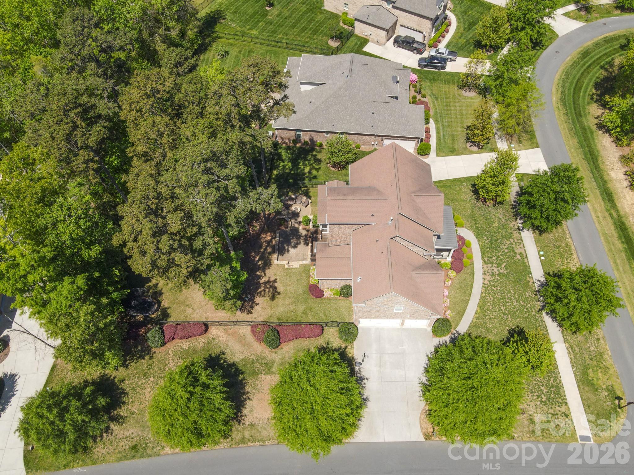 13044 Fen Court Huntersville, NC 28078 - Photo 4 of 43 an aerial view of residential houses with outdoor space and street view