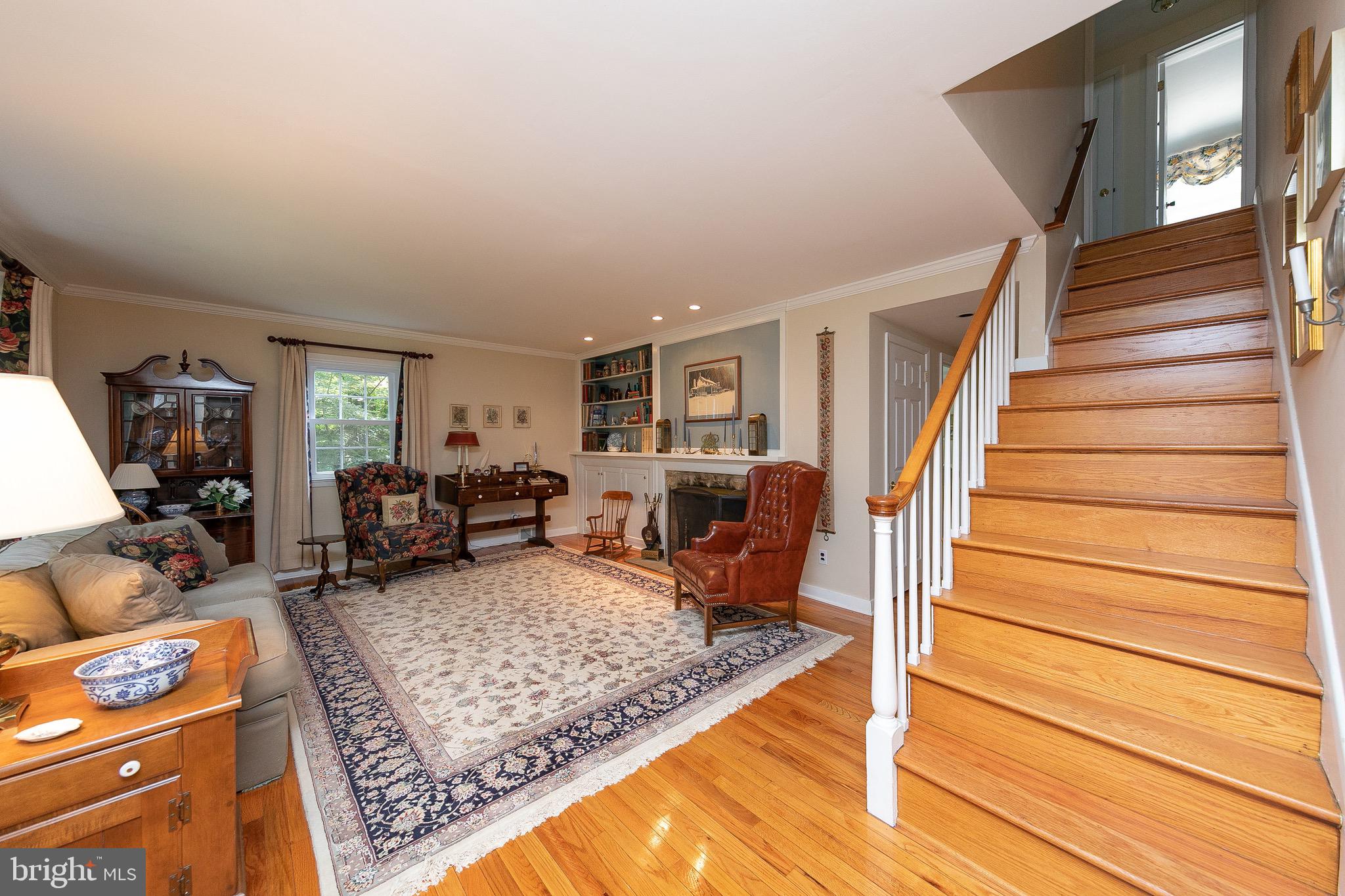 766 Moredon Road Jenkintown, PA 19046 - Photo 7 of 47 Living Room/Staircase