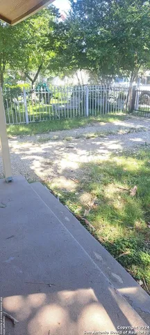 a view of a yard in a house