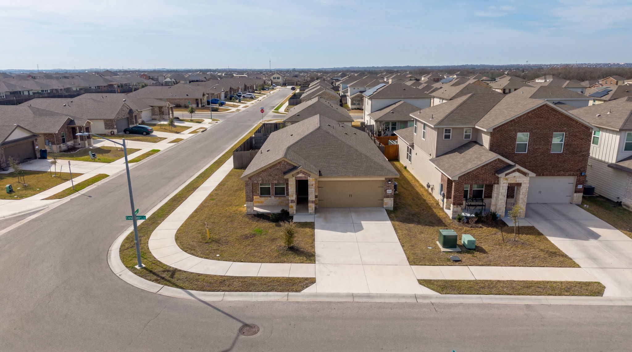 1003 Round Bale Road Hutto, TX 78634 - Photo 2 of 29 Aerial view of residential area