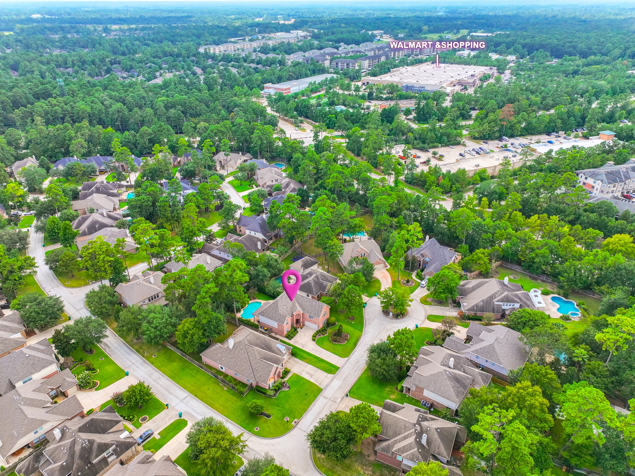 7 Stickley Court The Woodlands, TX 77382 - Photo 30 of 33 a view of a city