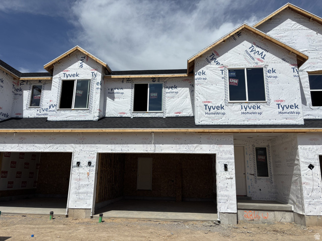 2818 West Aurora Avenue Mapleton, UT 84664 - Photo 8 of 9 Property under construction with a garage, dirt driveway, and a shingled roof