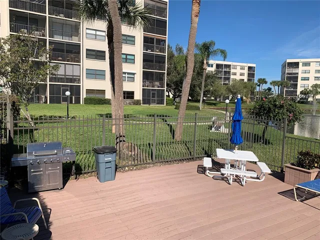 a view of a lake with building and lake view