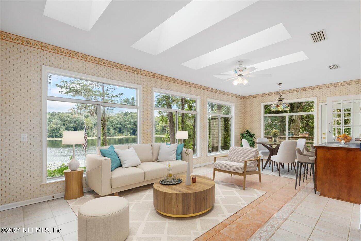 8495 Lilly Lake Road Melrose, FL 32666 - Photo 22 of 60 Staged Sunroom