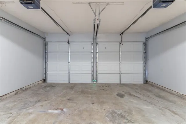 a view of a garage