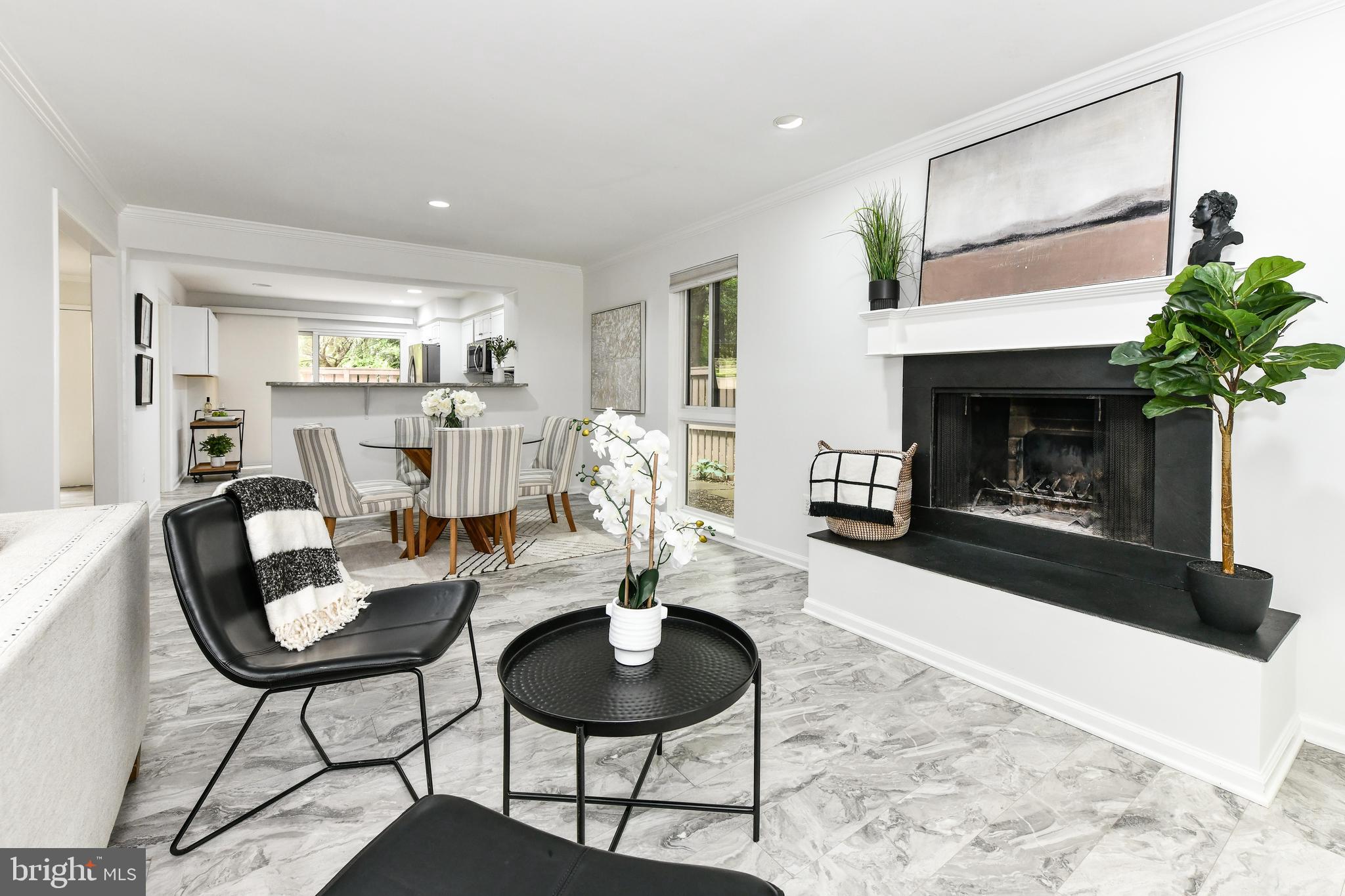 11701 Newbridge Court Reston, VA 20191 - Photo 10 of 64 Beautiful and cozy wood burning fireplace area