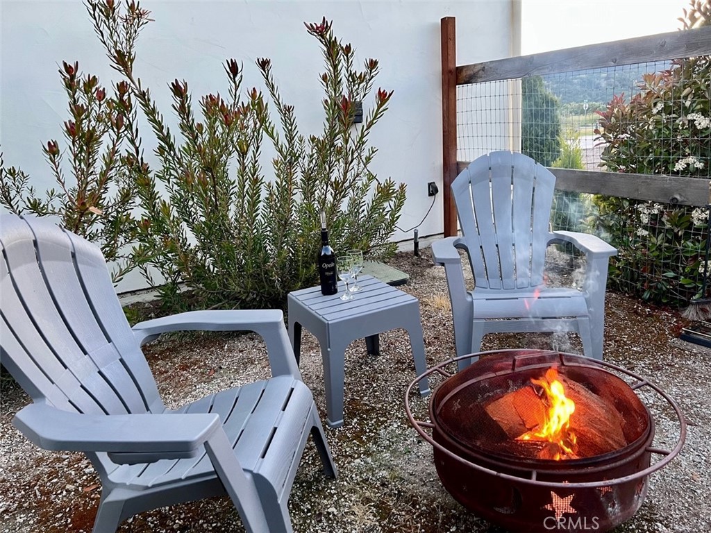 18205 Walnut Avenue Atascadero, CA 93422 - Photo 37 of 46 a view of an outdoor sitting area with brick walls