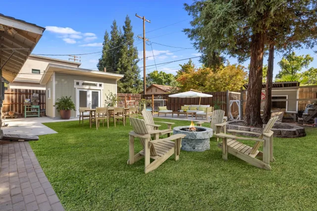 a car parked in front of a house