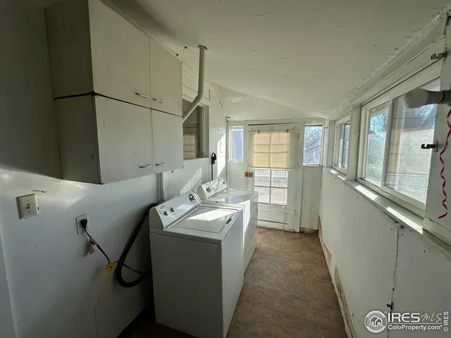 a room with storage and utility