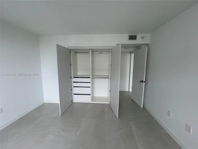 a view of closet area