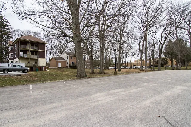 a view of city with tall buildings