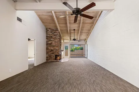 a view of a house with a balcony