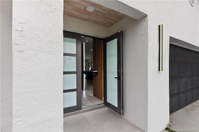 a view of a hallway with a elevator