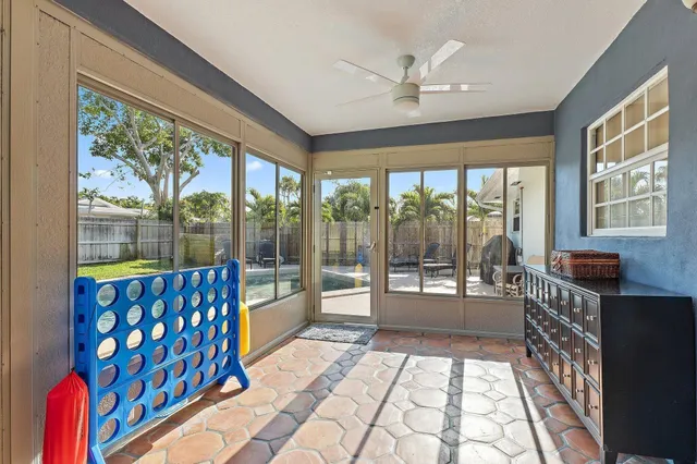 a very nice looking room with a large window