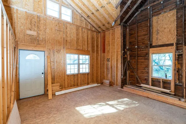 a view of an entryway with stairs