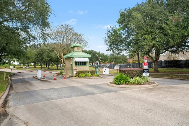 a view of a street with houses