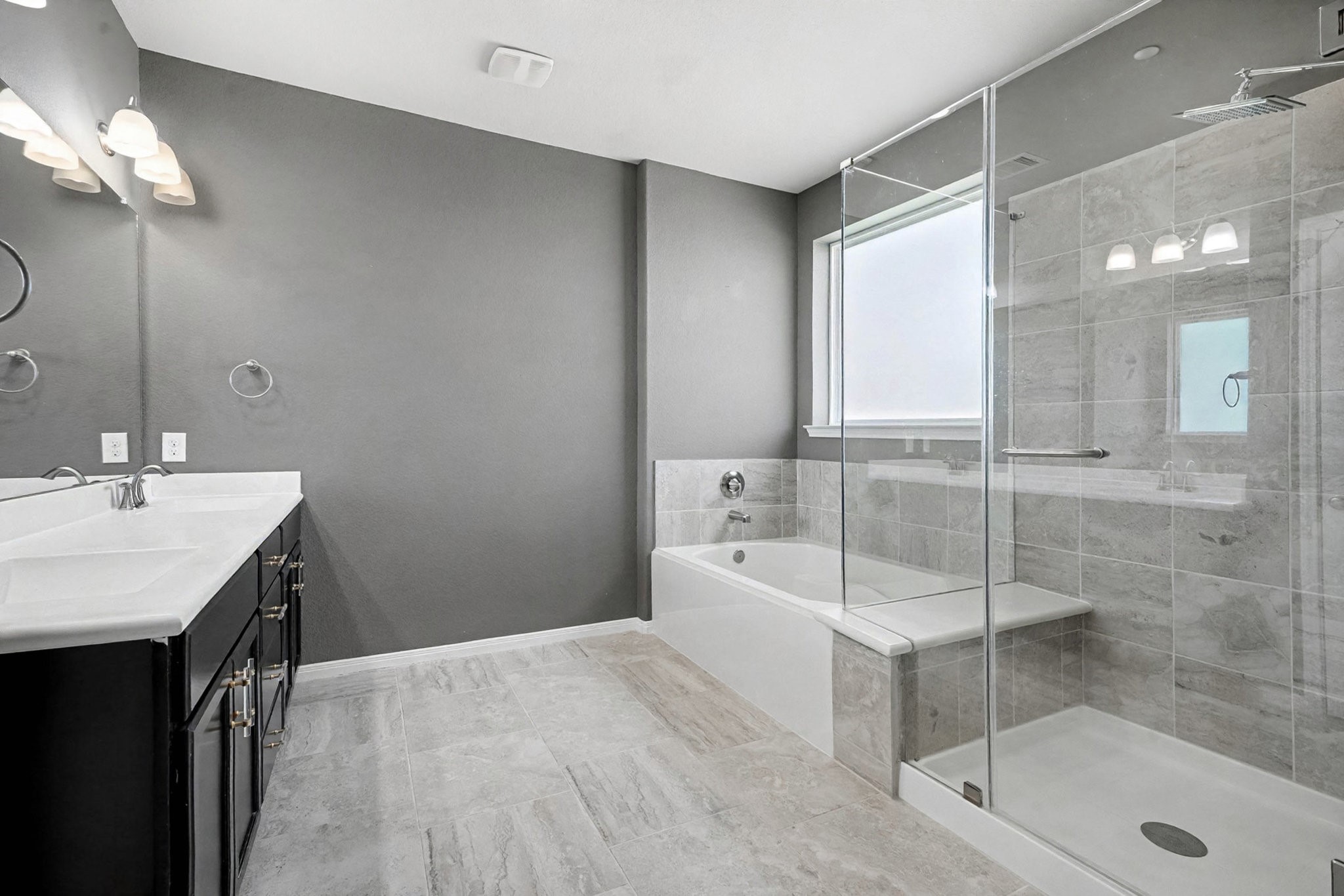 1412 Veranda Mist League City, TX 77573 - Photo 22 of 35 a bathroom with a sink a toilet and shower