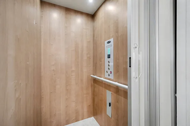 a view of city from a balcony