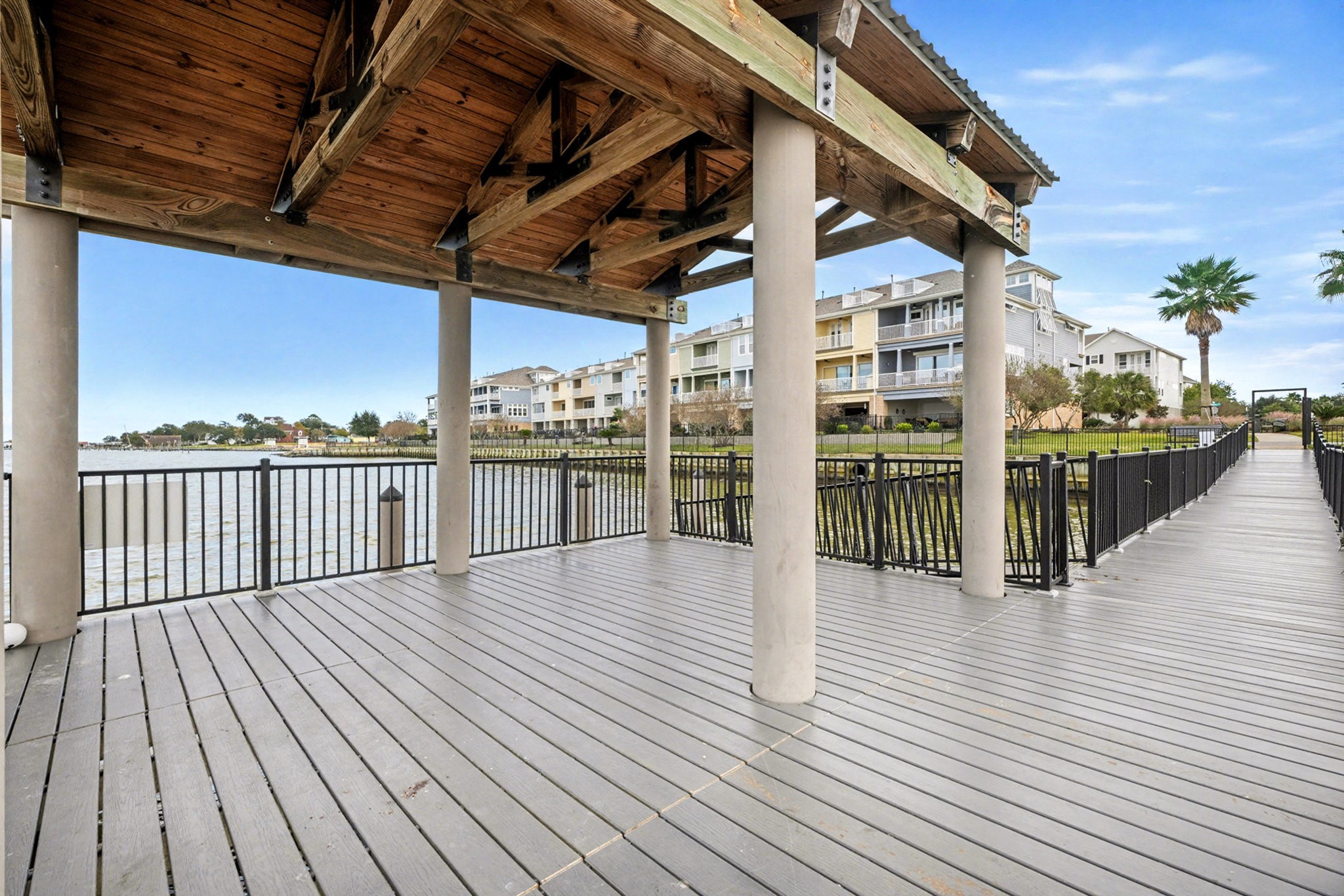1412 Veranda Mist League City, TX 77573 - Photo 8 of 35 a view of a balcony with wooden floor