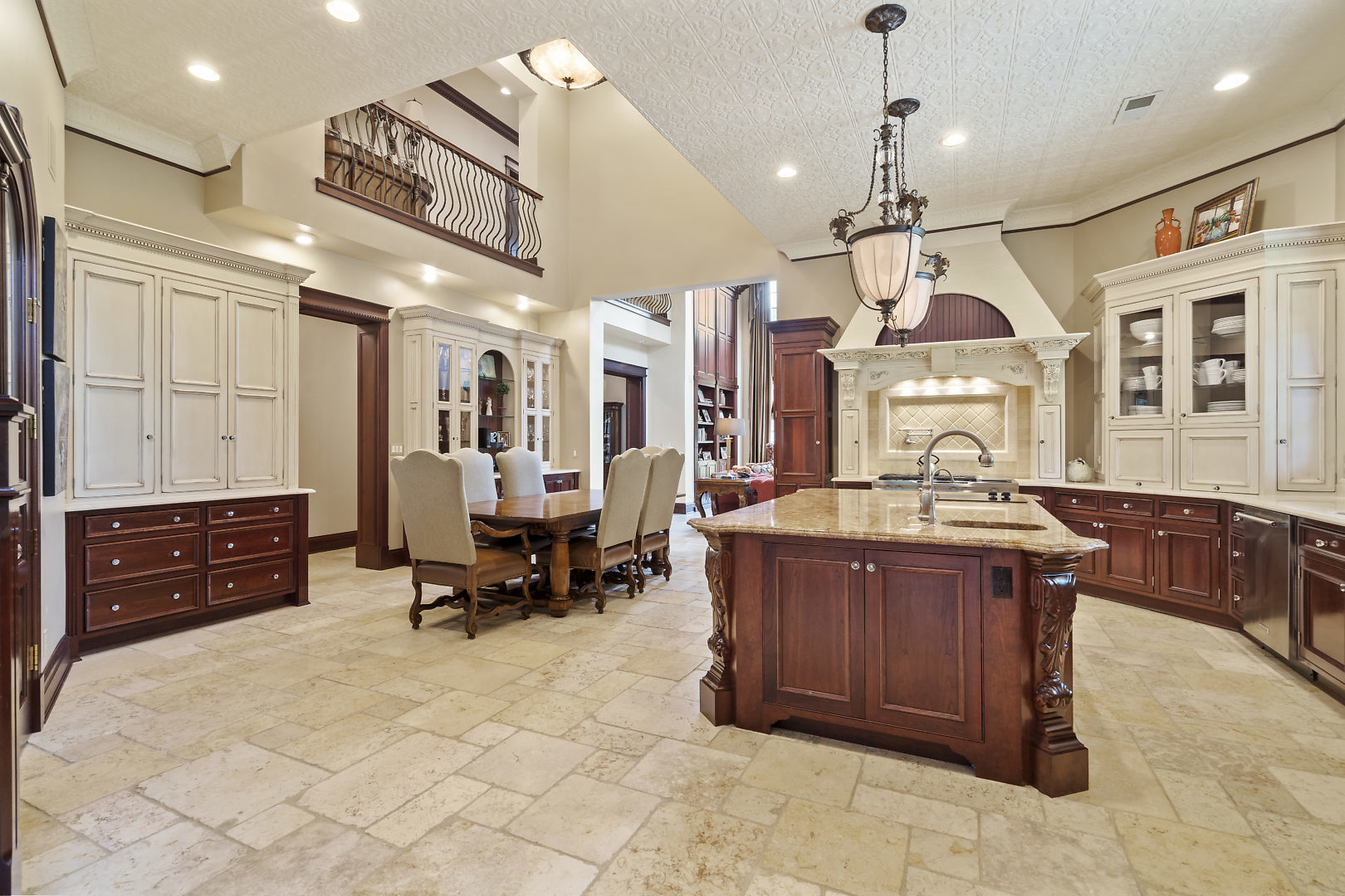 33W571 White Thorne Road St. Charles, IL 60174 - Photo 12 of 46 a large kitchen with stainless steel appliances granite countertop a sink dishwasher a stove and a refrigerator with wooden cabinets