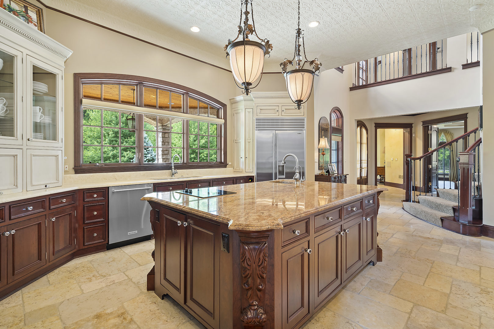 33W571 White Thorne Road St. Charles, IL 60174 - Photo 14 of 46 a dining hall with stainless steel appliances granite countertop a sink and a large window