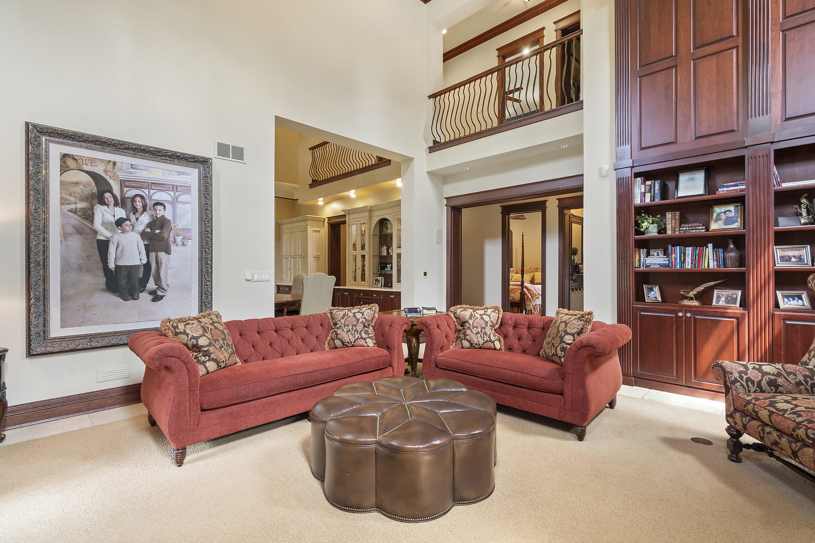 33W571 White Thorne Road St. Charles, IL 60174 - Photo 17 of 46 a living room with furniture fireplace and baby crib