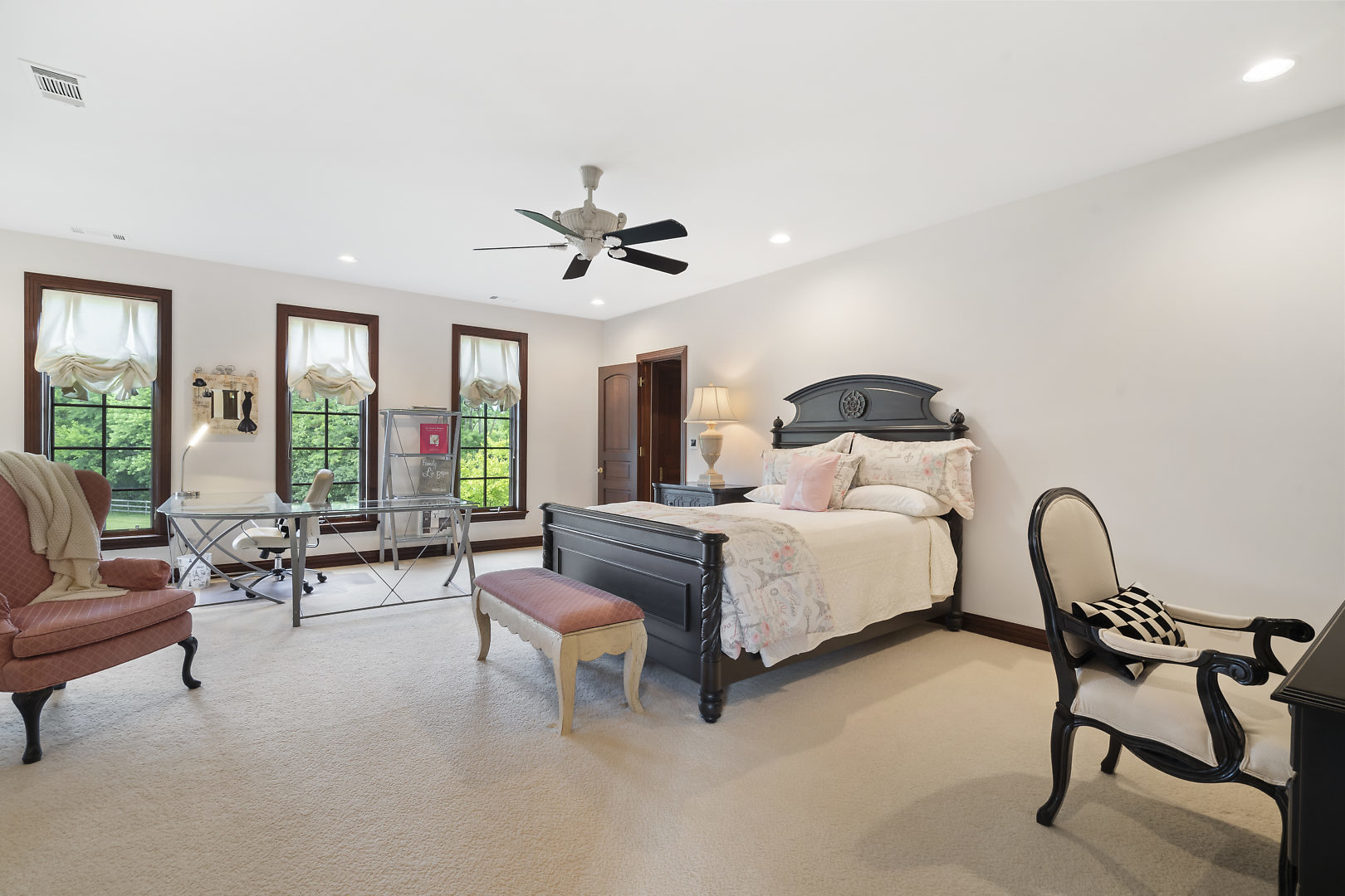 33W571 White Thorne Road St. Charles, IL 60174 - Photo 20 of 46 a bedroom with furniture and a large window