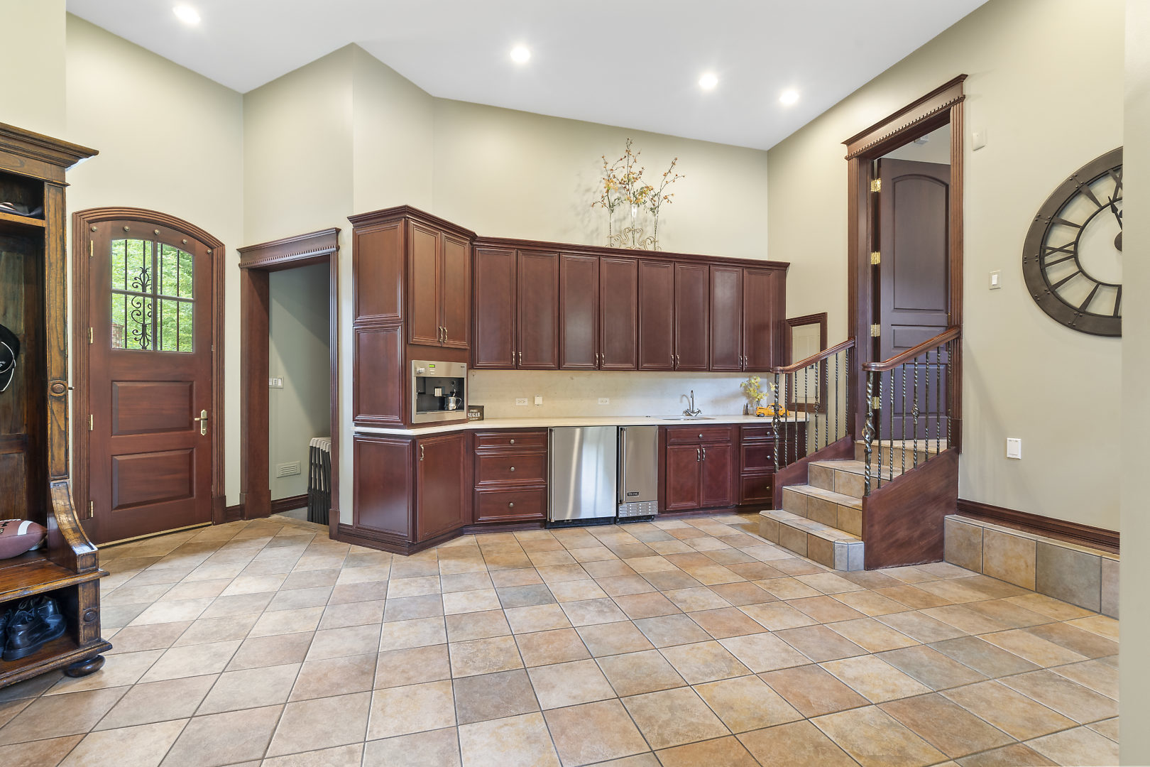 33W571 White Thorne Road St. Charles, IL 60174 - Photo 22 of 46 a kitchen with stainless steel appliances granite countertop a stove a sink and a refrigerator