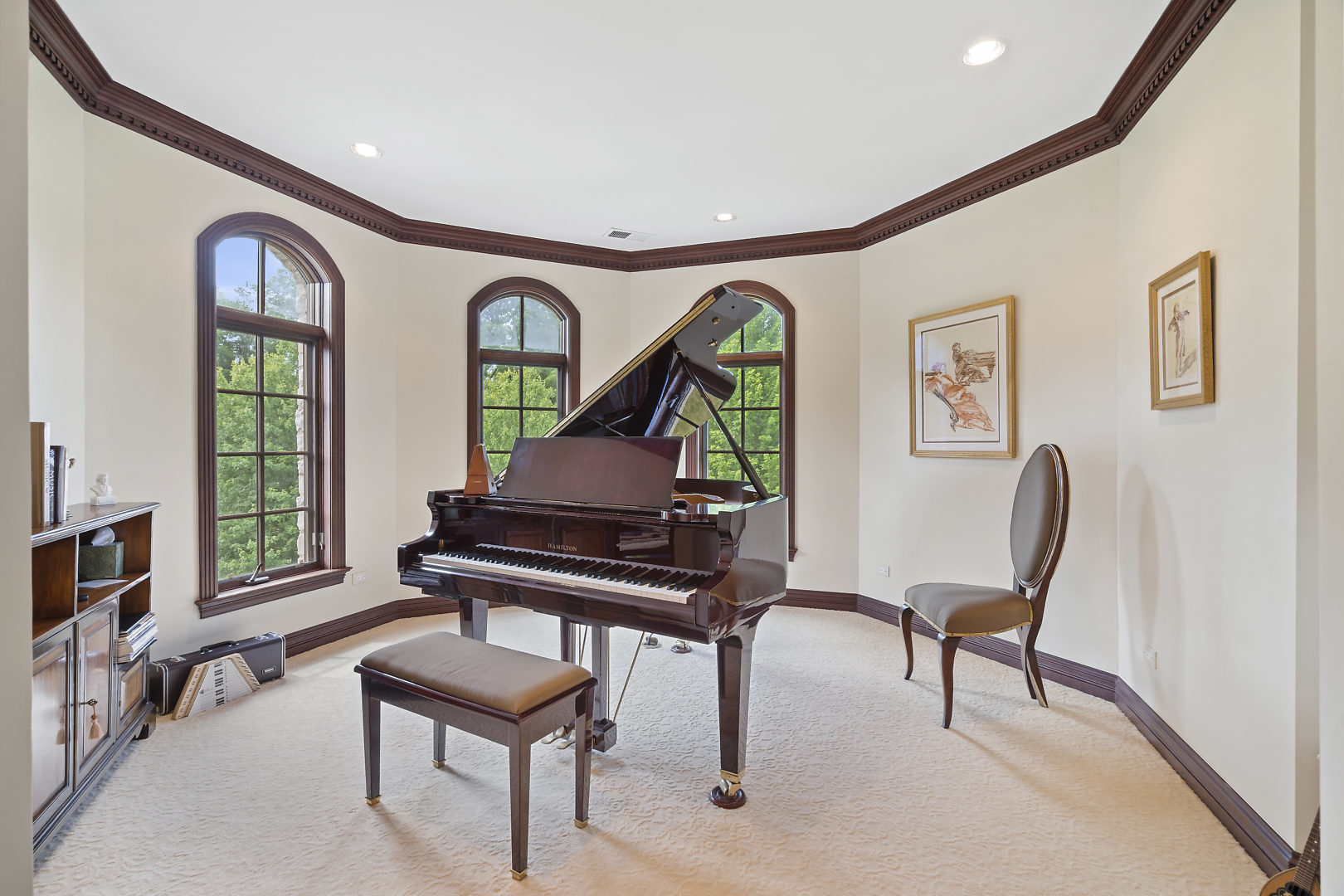 33W571 White Thorne Road St. Charles, IL 60174 - Photo 25 of 46 a living room with furniture a window and a piano