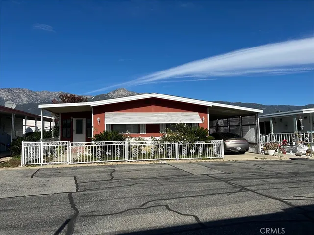 a front view of a building with street