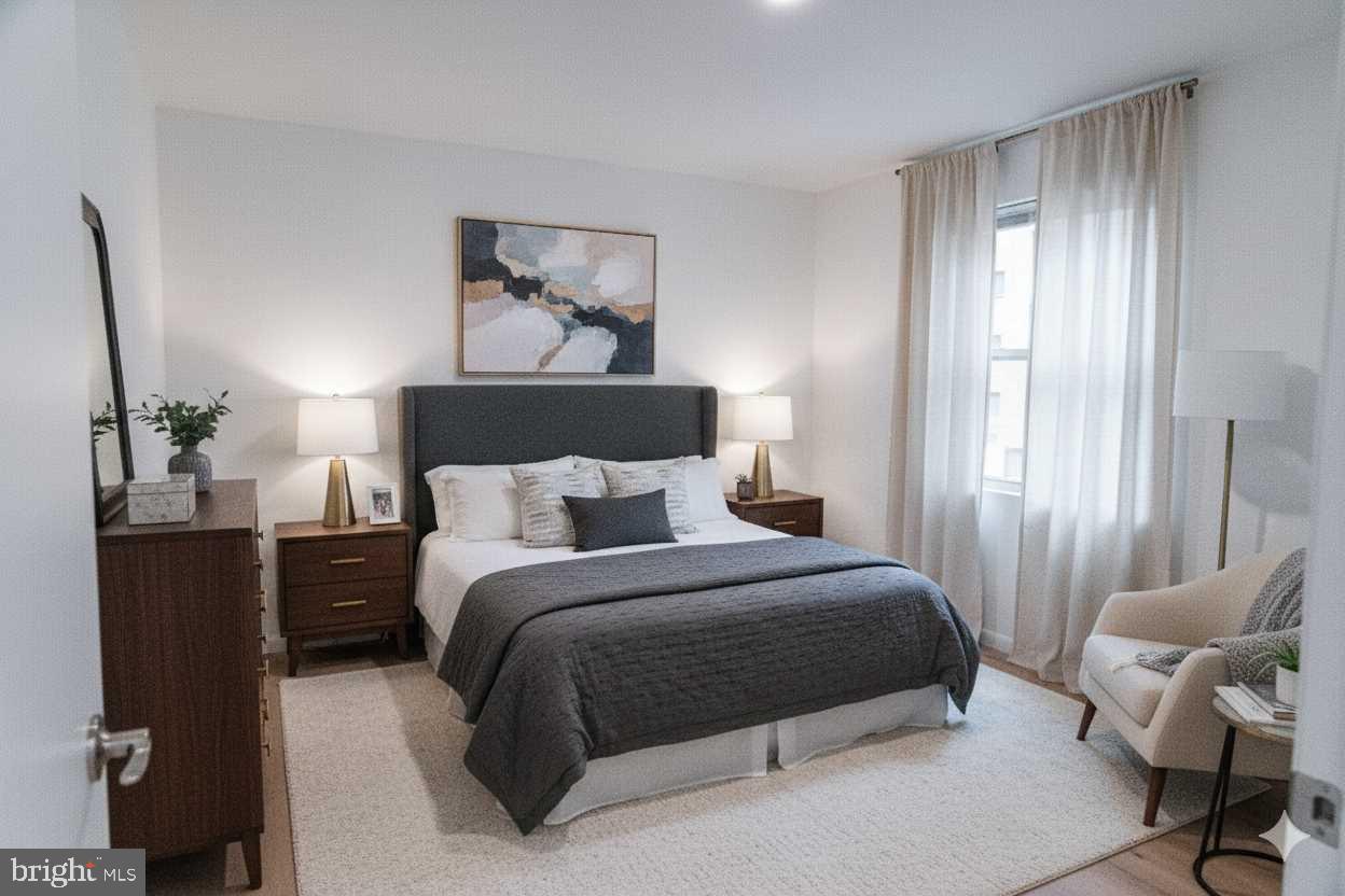 7248 Rising Sun Avenue Philadelphia, PA 19111 - Photo 12 of 36 a bedroom with a bed and wooden floor