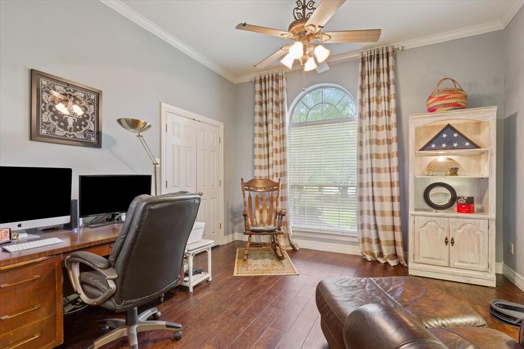 6008 Mesquite Tree Court Waco, TX 76708 - Photo 15 of 39 Front facing office/flex room also has large closet with french style doors. Very open feel with ample room for many uses.