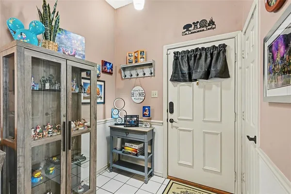 a view of a entryway with furniture and toys