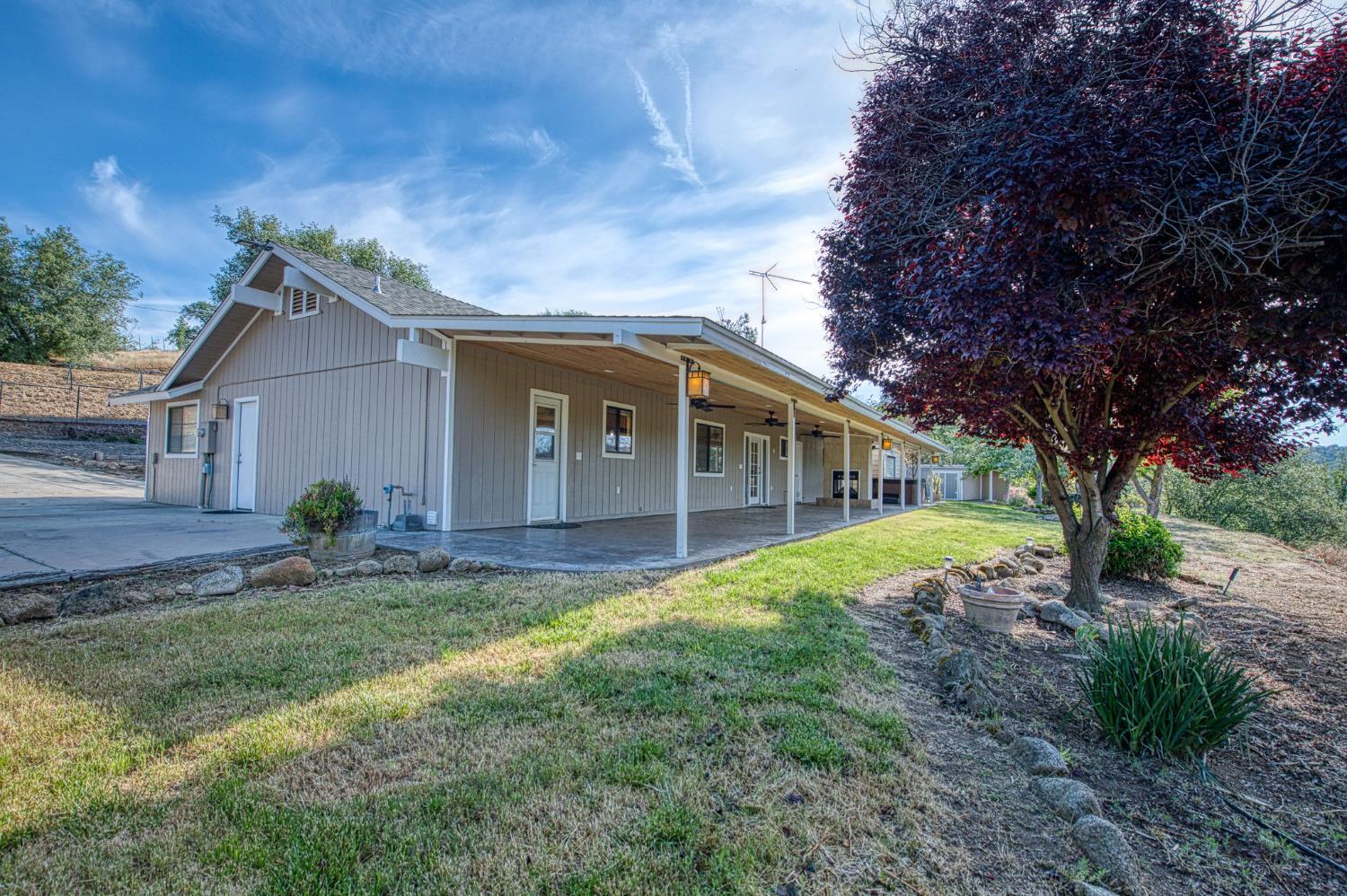 33717 River Knolls Road Coarsegold, CA 93614 - Photo 41 of 66 a view of a house with backyard and tree s