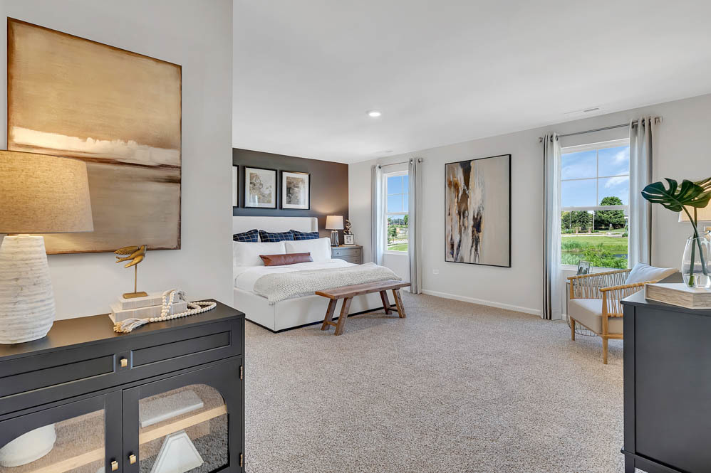 14951 West Yorkshire Street Manhattan, IL 60442 - Photo 25 of 30 a bedroom with a bed and a night stand