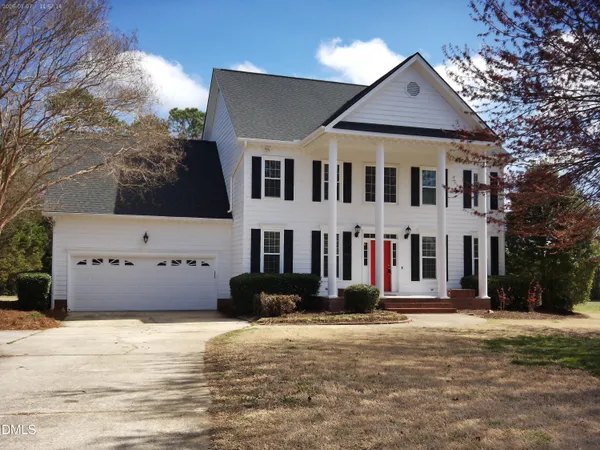 a front view of a house with entertaining space